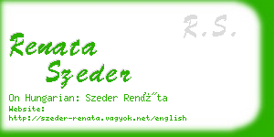 renata szeder business card